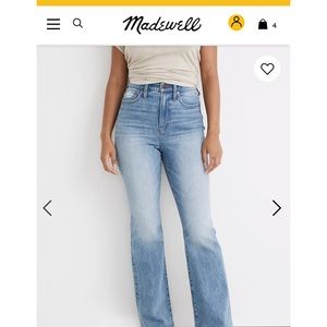 Madewell Curvy Perfect Vintage flare Jean 30P